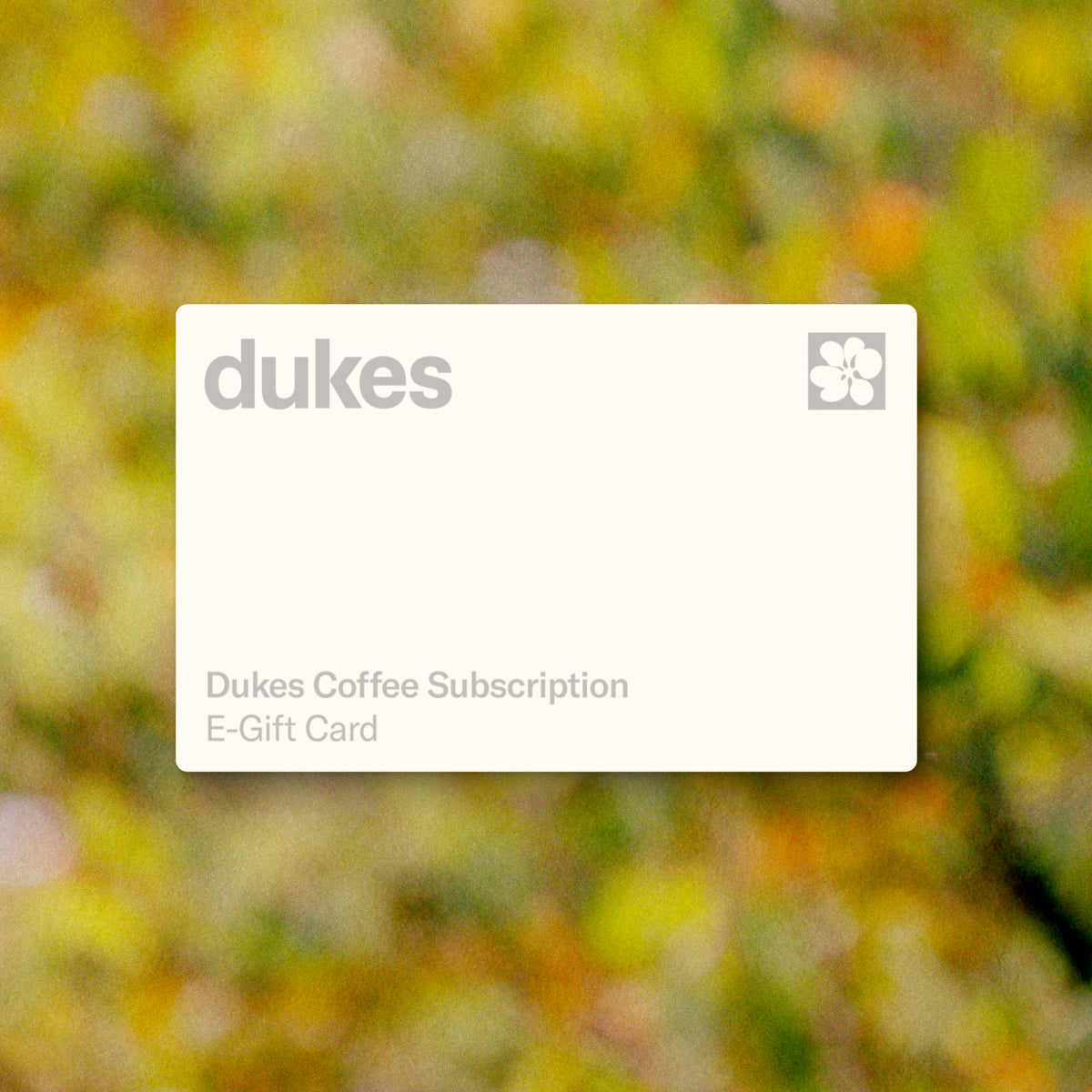 Coffee Subscription Gift Card