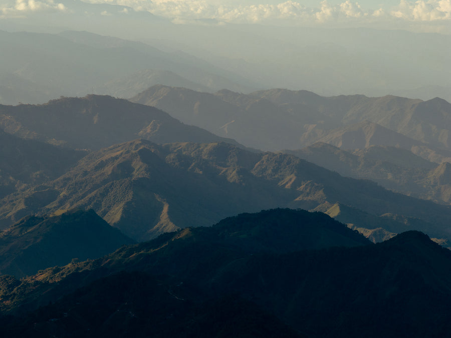 Mountain landscape in Planadas, Colombia